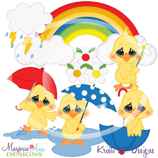 Rainy Day SVG Cutting Files/Paper Piecing +Clipart - Click Image to Close